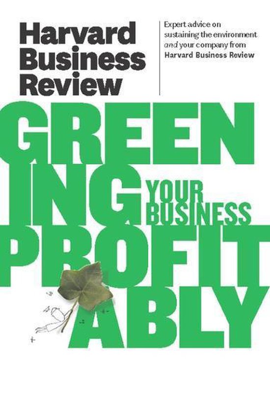 Harvard Business Review on Greening Your Business Profitably - cover