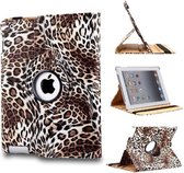 iPad 2, 3, 4 - Design Smart Book Case hoesje Bookcase Cover - Panter / Luipaard Print Hoes
