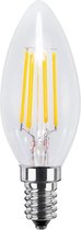 Segula 50313 LED-lamp Energielabel A+ (A++ - E) E14 Kaars 4 W = 33 W Warmwit (Ø x l) 35 mm x 97 mm Filament / Retro-LED, Dimbaar 1 stuk(s)