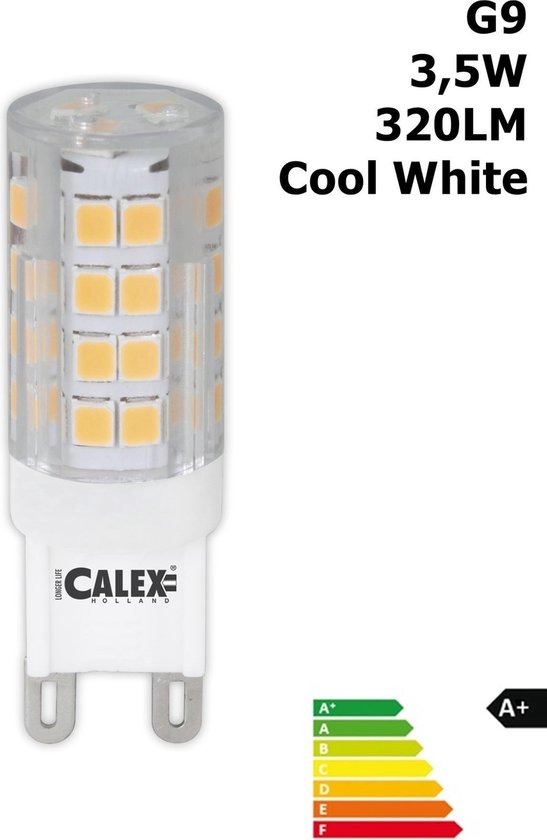 Calex insteek LED helder 3.5W (vervangt 35W) G9 koel-wit | bol.com