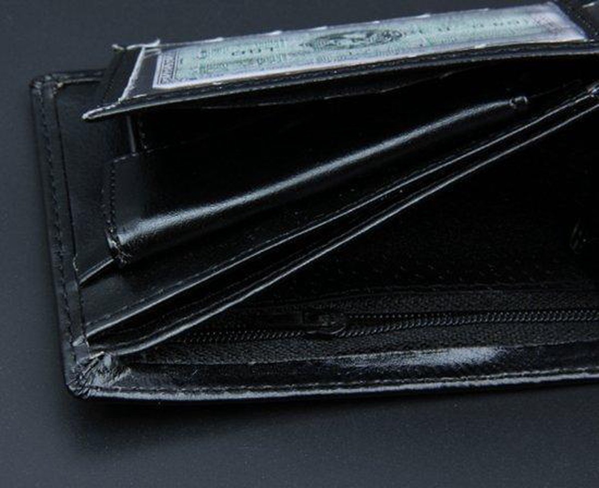 Zwarte Portemonnee – Portefeuille - Heren Billfold — cadeau in Mode & Accessoires - foto 6
