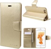 Goospery PU Leren Wallet iPhone 6(s) plus - Goud