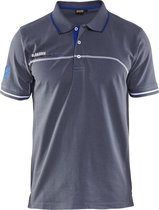 Blåkläder 3327-1050 Branded Poloshirt Grijs/Korenblauw maat XXXL