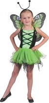 Groen vlinder kleedje voor meisjes 5-7 jaar