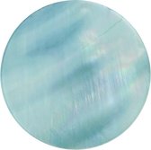 Quiges - Munthouder Munt 25mm Schelp Lichtblauw - EPRS017