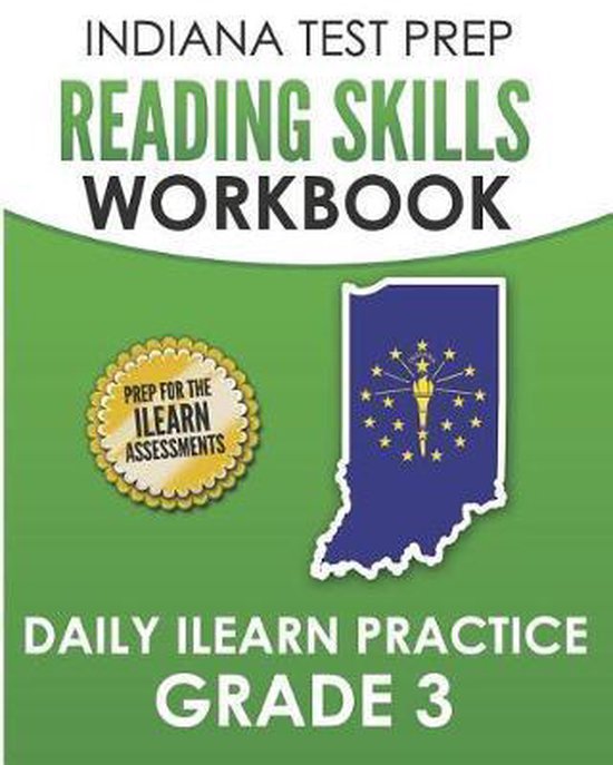 INDIANA TEST PREP Reading Skills Workbook Daily ILEARN Pract ... - cover