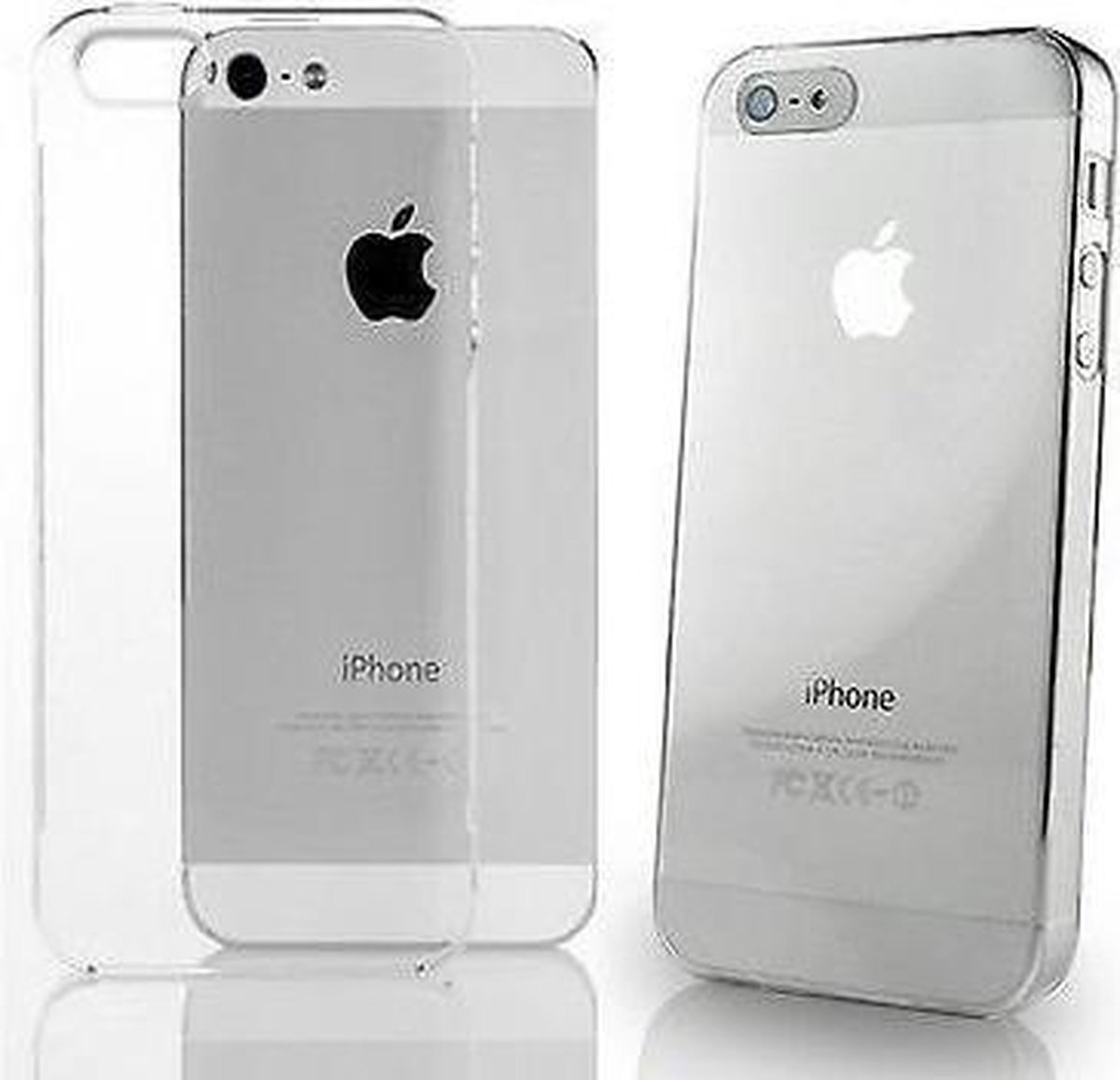 Hard Case met TPU Soft Frame hoesje voor iPhone 5 / 5S / SE - Transparant / Doorzichtig