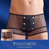 Visnet boxershort met ondoorzichtige voorkant Small