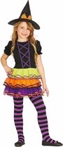 Halloween - Luxe heksen kostuum / outfit Brujita voor meisjes 10-12 jaar (140-152)