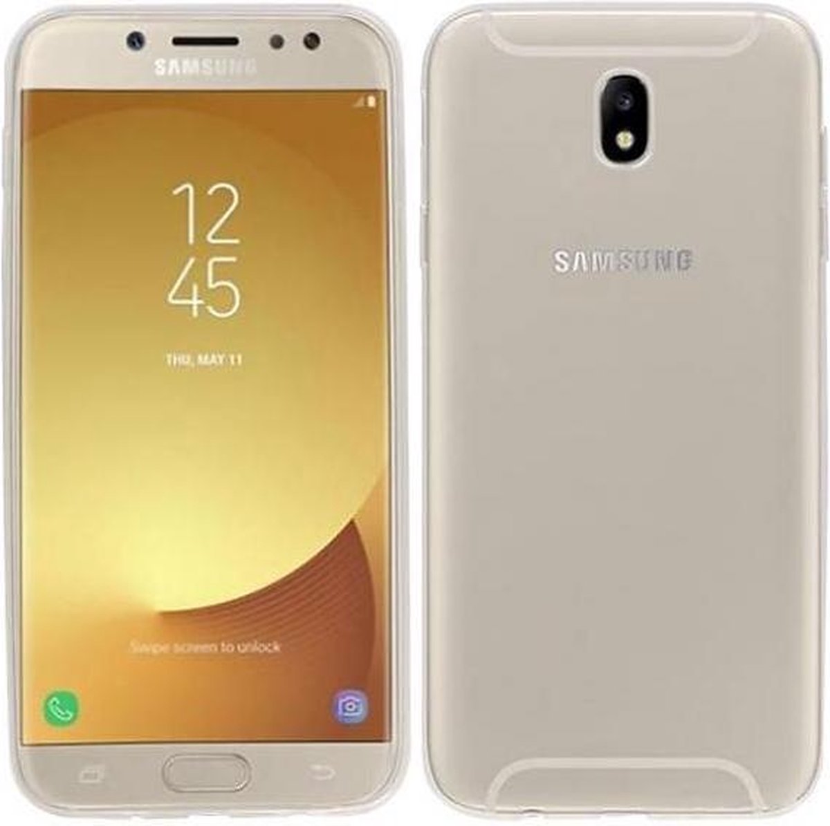 BestCases.nl Samsung Galaxy J7 2017 / Pro Smartphone Cover Hoesje Transparant