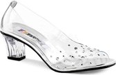 Funtasma Pumps -39 Shoes- CRYSTAL-100 US 9 Zwart