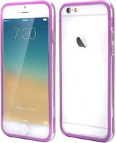 Apple iPhone 7 Plus, 5.5 Inch Bumper case Paars + Transparant