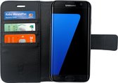 Hoesje geschikt voor Samsung Galaxy S7 Edge Book Case Portemonnee - Cover voor 3 Pasjes Zwart