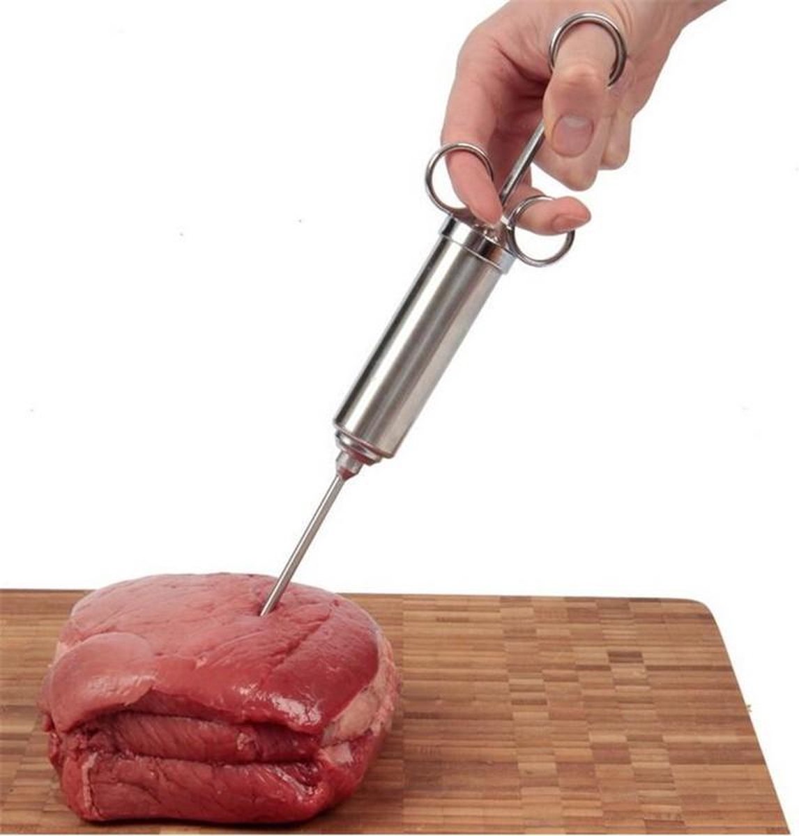 Injectie vlees spuit - Marinade Injector - RVS