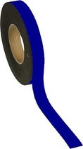 Magneetband kleur Blauw 25mm op rol 5 meter