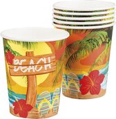16 stuks: Set a 6 Bekertjes - Beach - 25cl