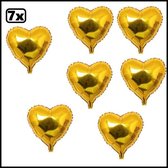 7x Folie ballon hart goud