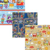 Assortiment 3 Inpakpapier Cadeaupapier voor kinderen - 9 rollen