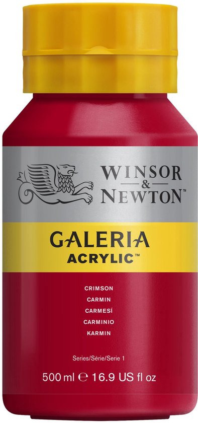 beha Vaardig Medicinaal Winsor & Newton Galeria Acrylverf 500ml 203 Crimson | bol.com