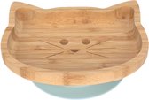 Lässig 4Babies & Kids Bord bamboo/hout met zuignap silicone little chums cat