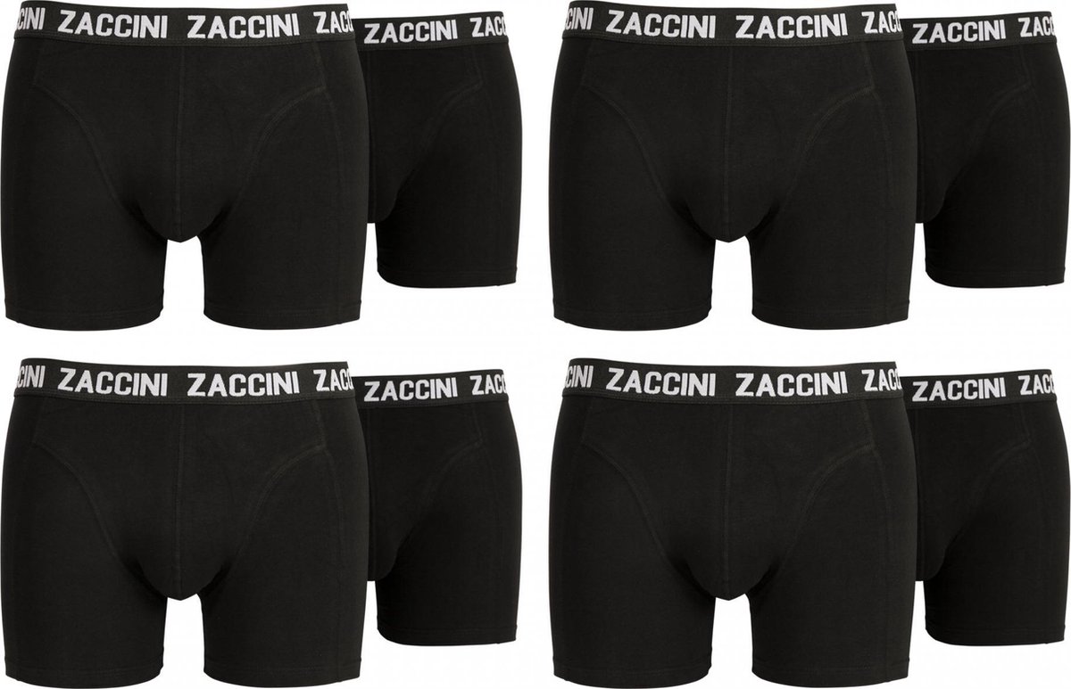 Zaccini 8-pack: Uni / Zwart - 3XL