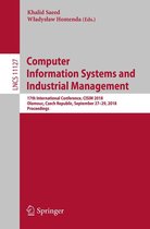 Lecture Notes in Computer Science 11127 - Computer Information Systems and Industrial Management