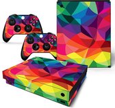 Xbox One X Sticker | Xbox One X Console Skin |Colored | Xbox One X Gekleurd Skin Sticker | Console Skin + 2 Controller Skins