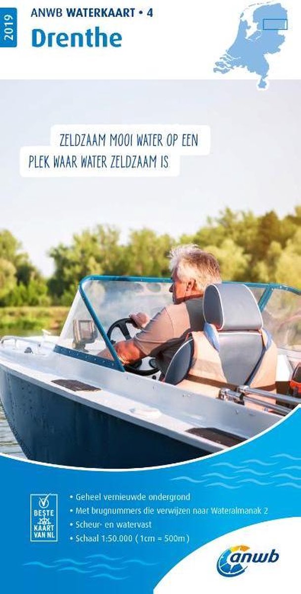 ANWB waterkaart 4 - Drenthe 2019