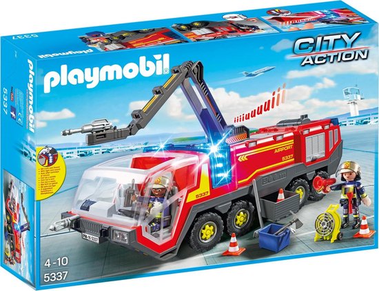 PLAYMOBIL City Action Camion de pompiers avec échelle pivotante - 9463