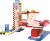 Tooky Toy Speelset garage junior 44 x 54 cm hout 6-delig