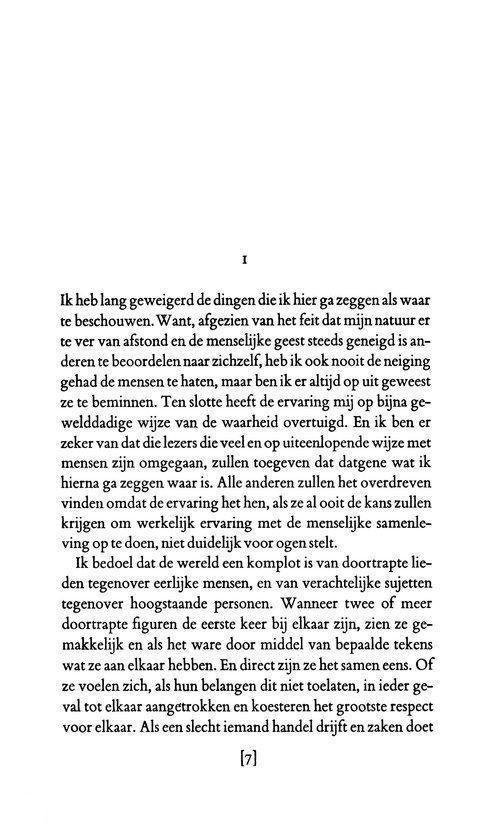 Tekstpagina met Giacomo Leopardi's Gedachten, drukpagina 7.