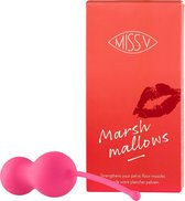 Miss V Marshmallows Love Balls Vaginale Balletjes - Roze -  Ø 35 mm