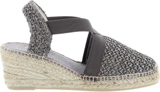 Toni Pons Terra-RA Black Dames Espadrilles met Sleehak - Maat 37 | bol.com
