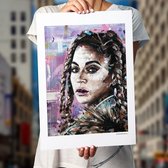 Beyonce Knowles art print (50x70cm)