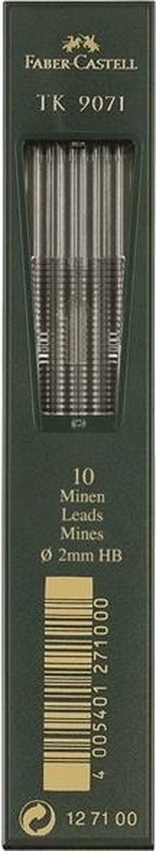 Faber-Castell potloodstiftjes - TK9071 - 2,0mm - HB - 10 stuks - FC-127100
