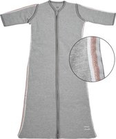 Meyco Basic Deluxe Winterslaapzak - 90 cm - Grijs met roze