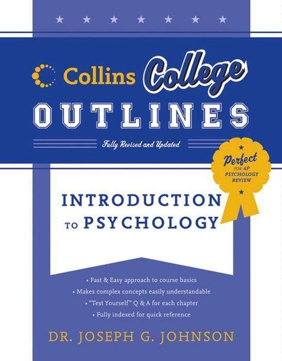 Collins College Outlines - Introduction to Psychology - cover