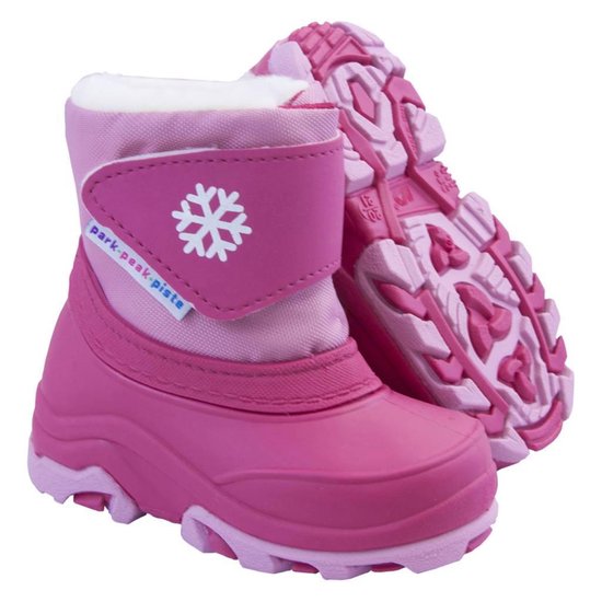 Manbi snowboots winter baby peuter kleuter Maat 22/23, Kleur: roze | bol.com