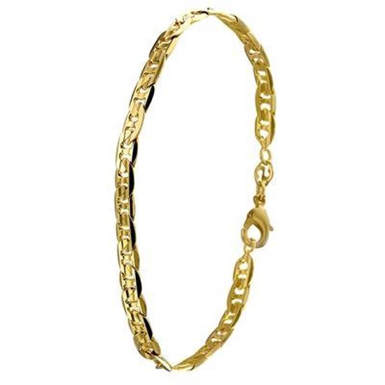 Lucardi - Gold plated herenarmband Gucci schakel | bol