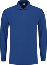 Tricorp Poloshirt lange mouw - Casual - 201009 - Royalblauw - maat 5XL