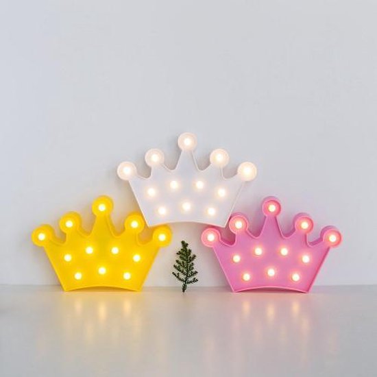 Crown Kroon lamp led verlichting tafel slaap woonkamer wit | bol.com