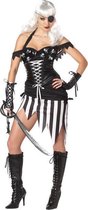 CALIFORNIA COSTUMES - Sexy gothic piraten kostuum voor vrouwen - S (38/40)