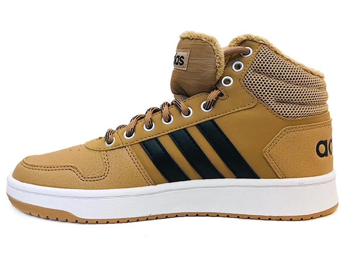 Bruine adidas Sneakers Hoops 2.0 Mid Cardboard | bol.com