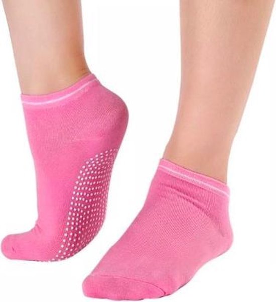 Anti slip yoga sokken roze - maar ook voor pilates of piloxing!