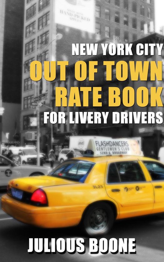 New York City Out of Town Rate Book for Livery Drivers - cover