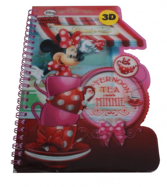 Disney Minnie Mouse Notitieboekje A5 3d