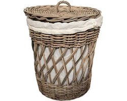 Sweet Living Rieten wasmand Rond - Ø40xH50 cm