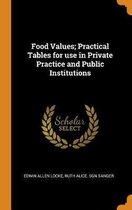 Food Values; Practical Tables for Use in Private Practice and Public Institutions