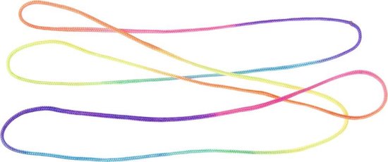 Thumbnail van een extra afbeelding van het spel 5 Pakjes Regenboog Touw - Vingertouw - Rainbow rope - Vingerknoop touwtjes