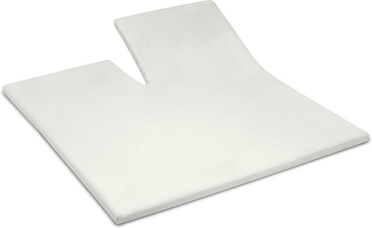 Cinderella - Weekend - Topper hoeslaken met split - 160x200 cm - tot 15 cm matrashoogte - 100% Katoen - Ivoor
